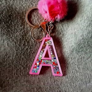 1PC Women Keychains glitter keychain